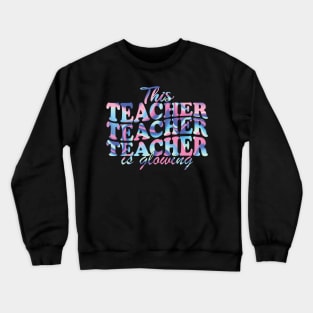 This Teacher Is Glowing Crewneck Sweatshirt